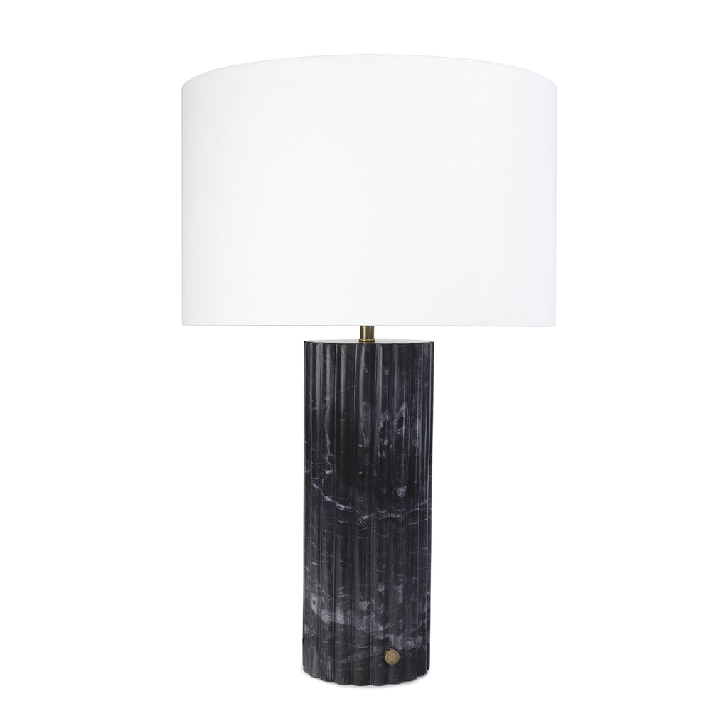 Regina Andrew Canada - One Light Table Lamp - Tambour - Black- Union Lighting Luminaires Decor