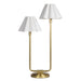 Regina Andrew Canada - Two Light Table Lamp - Polly - Natural Brass- Union Lighting Luminaires Decor
