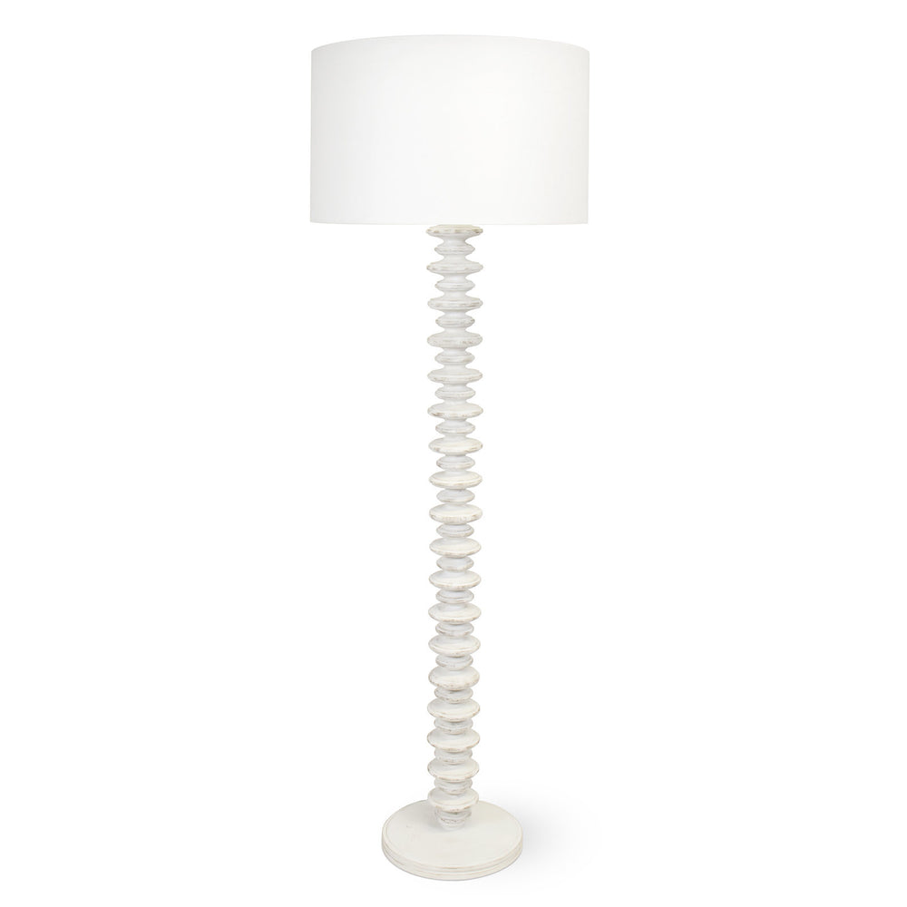 Regina Andrew Canada - One Light Floor Lamp - Fishbone - White- Union Lighting Luminaires Decor