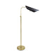 Regina Andrew Canada - One Light Floor Lamp - Vest - Blackened Brass- Union Lighting Luminaires Decor