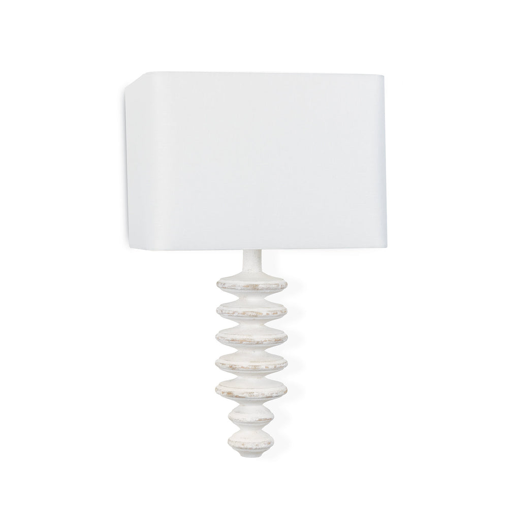 Regina Andrew Canada - One Light Wall Sconce - Fishbone - White- Union Lighting Luminaires Decor