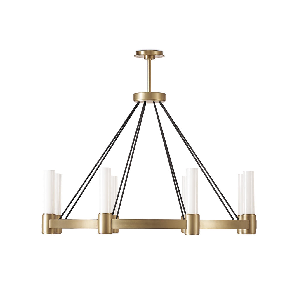 Regina Andrew Canada - Eight Light Chandelier - Dixon - White- Union Lighting Luminaires Decor