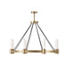 Regina Andrew Canada - Eight Light Chandelier - Dixon - White- Union Lighting Luminaires Decor