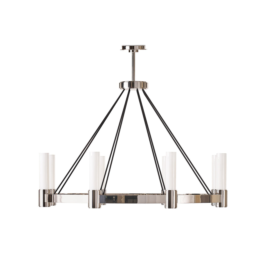 Regina Andrew Canada - Eight Light Chandelier - Dixon - White- Union Lighting Luminaires Decor