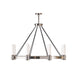 Regina Andrew Canada - Eight Light Chandelier - Dixon - White- Union Lighting Luminaires Decor