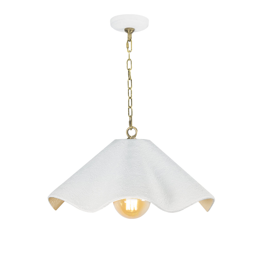 Regina Andrew Canada - One Light Pendant - Marisol - White- Union Lighting Luminaires Decor