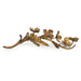 Regina Andrew Canada - Sculpture - Dogwood Sprig - Antique Gold Leaf- Union Lighting Luminaires Decor