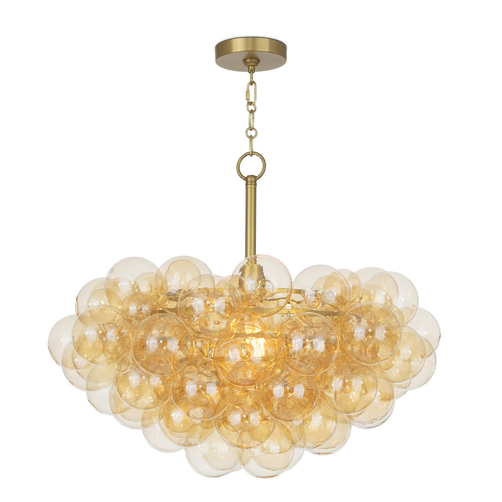 Regina Andrew Canada - One Light Chandelier - Bubbles - Natural Brass- Union Lighting Luminaires Decor