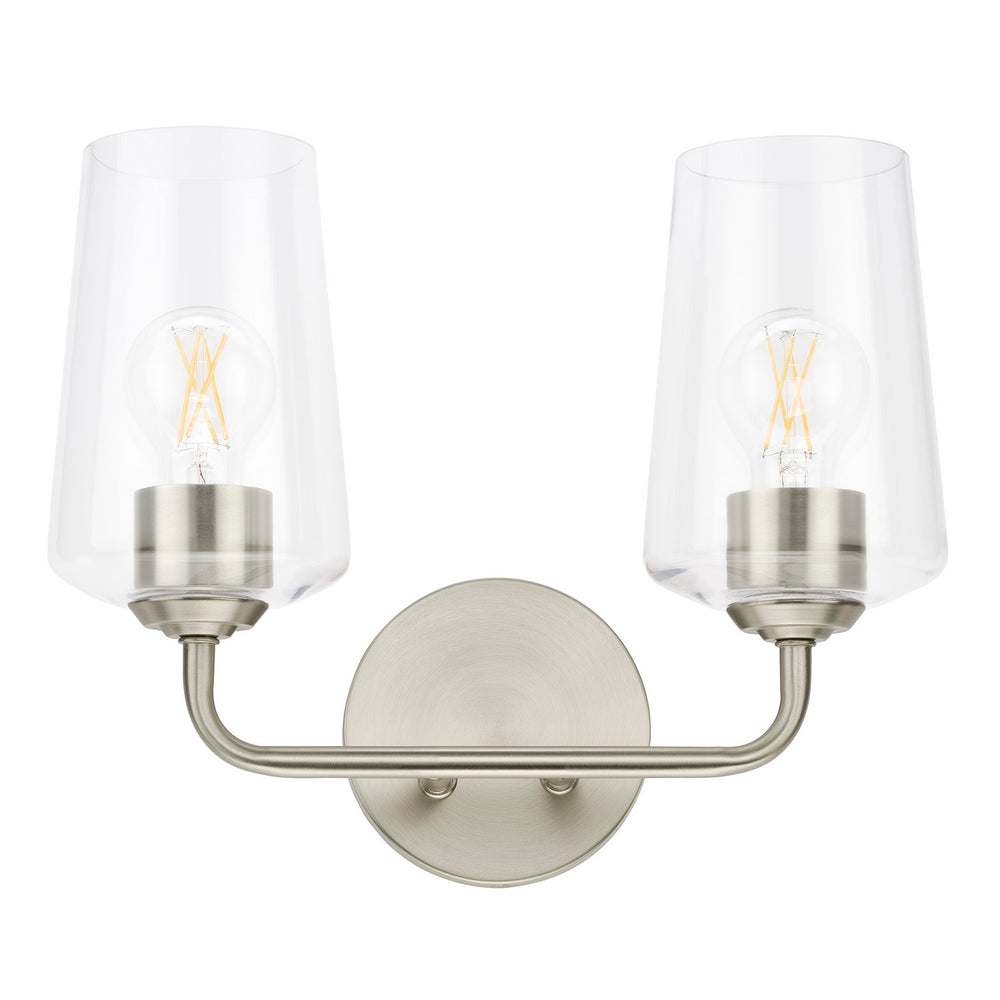 Progress Canada - Two Light Bath & Vanity - Celino - Brushed Nickel- Union Lighting Luminaires Decor