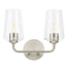 Progress Canada - Two Light Bath & Vanity - Celino - Brushed Nickel- Union Lighting Luminaires Decor
