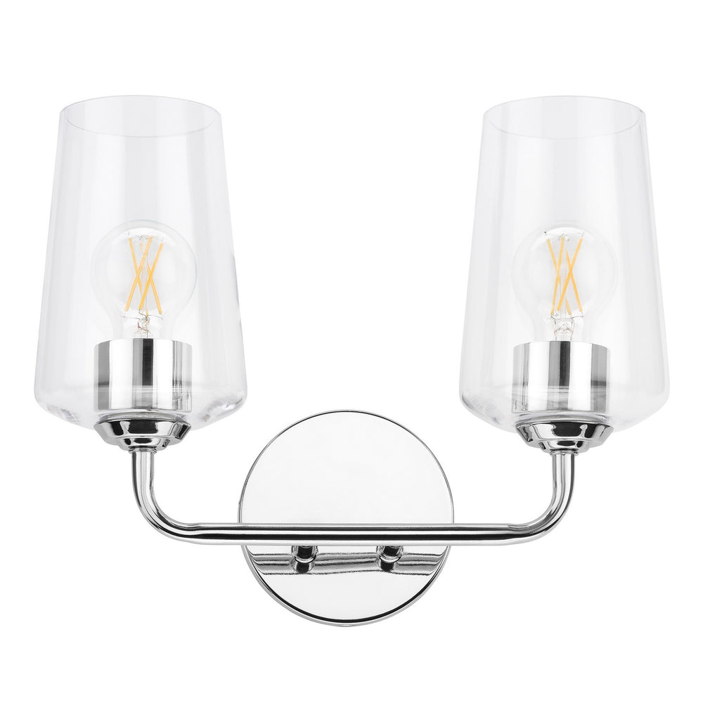 Progress Canada - Two Light Bath & Vanity - Celino - Polished Chrome- Union Lighting Luminaires Decor