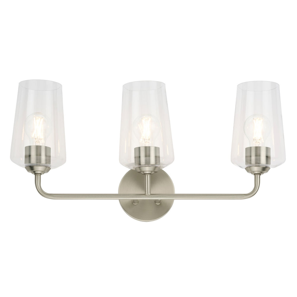 Progress Canada - Three Light Bath & Vanity - Celino - Brushed Nickel- Union Lighting Luminaires Decor