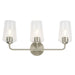 Progress Canada - Three Light Bath & Vanity - Celino - Brushed Nickel- Union Lighting Luminaires Decor
