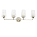 Progress Canada - Four Light Bath & Vanity - Celino - Brushed Nickel- Union Lighting Luminaires Decor