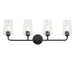 Progress Canada - Four Light Bath & Vanity - Celino - Black- Union Lighting Luminaires Decor