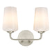 Progress Canada - Two Light Bath & Vanity - Celino - Brushed Nickel- Union Lighting Luminaires Decor