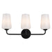 Progress Canada - Three Light Bath & Vanity - Celino - Black- Union Lighting Luminaires Decor