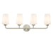 Progress Canada - Four Light Bath & Vanity - Celino - Brushed Nickel- Union Lighting Luminaires Decor