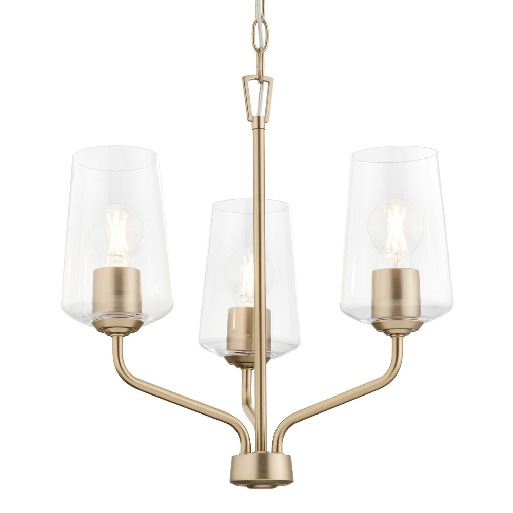 Progress Canada - Three Light Chandelier - Celino - Champagne Bronze- Union Lighting Luminaires Decor