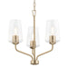 Progress Canada - Three Light Chandelier - Celino - Champagne Bronze- Union Lighting Luminaires Decor