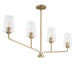 Progress Canada - Four Light Linear Chandelier - Celino - Champagne Bronze- Union Lighting Luminaires Decor