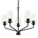 Progress Canada - Five Light Chandelier - Celino - Black- Union Lighting Luminaires Decor