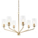 Progress Canada - Six Light Chandelier - Celino - Champagne Bronze- Union Lighting Luminaires Decor