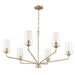 Progress Canada - Six Light Chandelier - Celino - Champagne Bronze- Union Lighting Luminaires Decor