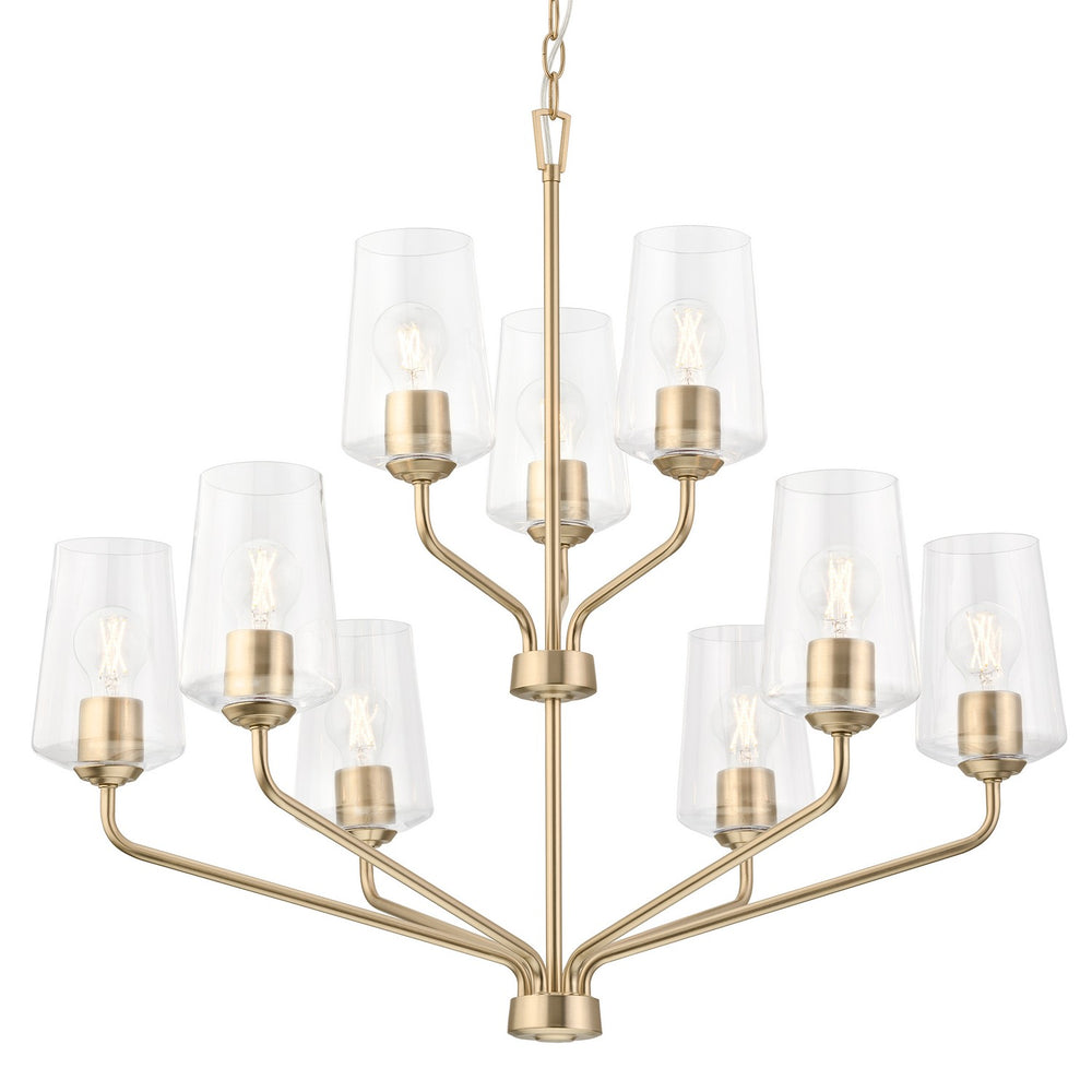 Progress Canada - Nine Light Chandelier - Celino - Champagne Bronze- Union Lighting Luminaires Decor