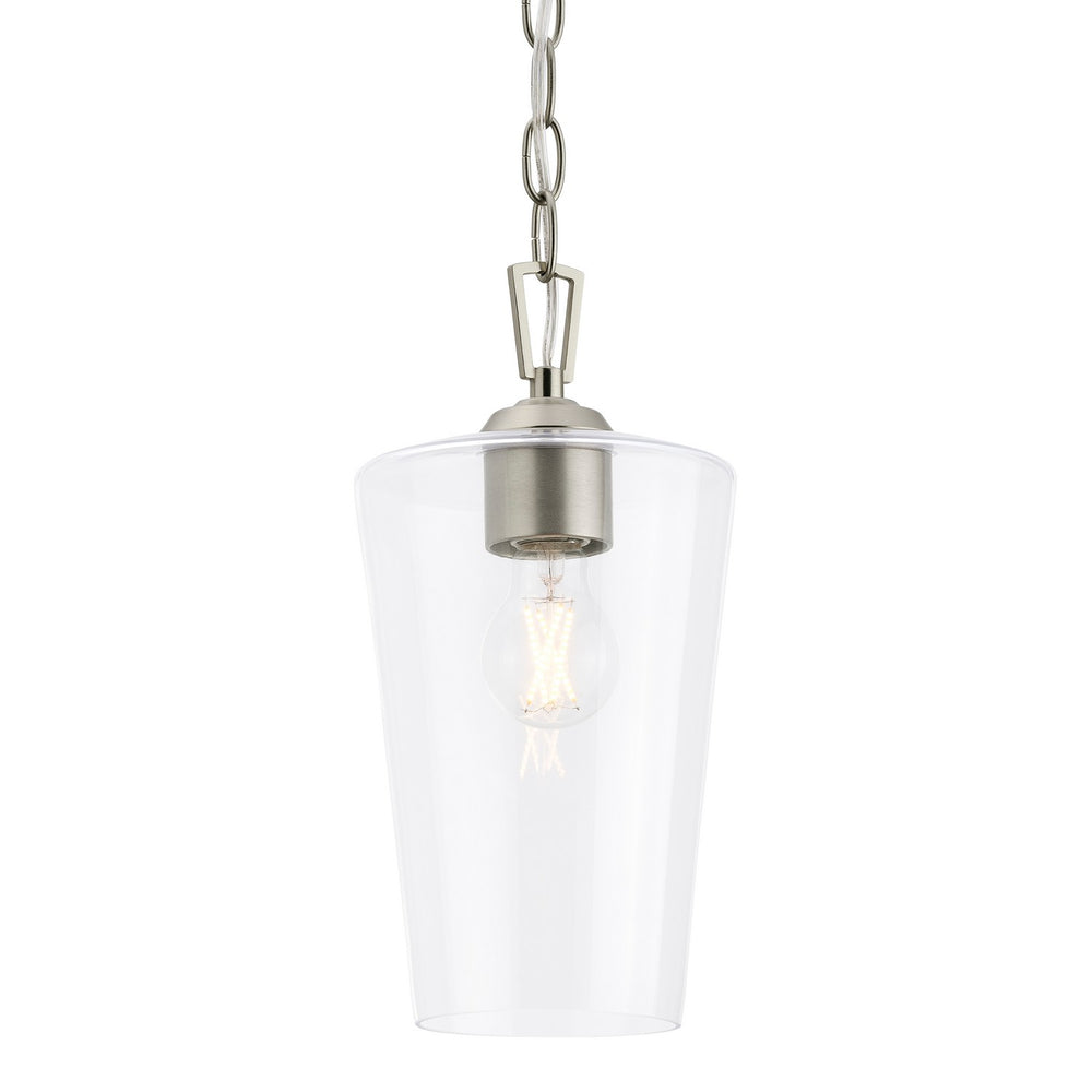 Progress Canada - One Light Pendant - Celino - Brushed Nickel- Union Lighting Luminaires Decor