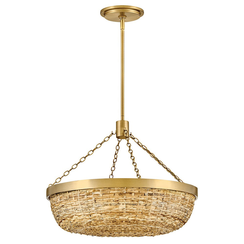 Hinkley Canada - LED Convertible Semi-Flush Mount - Sanibel - Lacquered Brass- Union Lighting Luminaires Decor