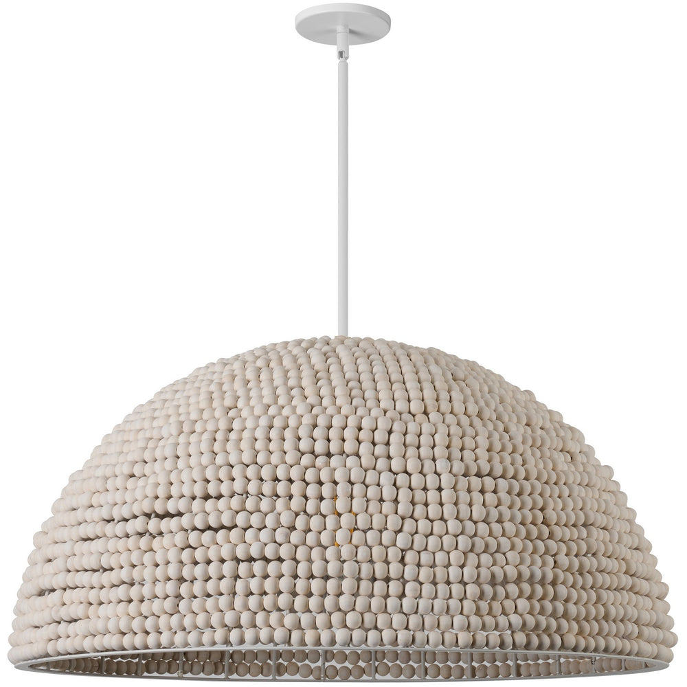 Dainolite Canada - Four Light Pendant - Breanne - Vintage White- Union Lighting Luminaires Decor
