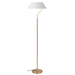 Dainolite Canada - One Light Floor Lamp - Geraldine - Aged Brass- Union Lighting Luminaires Decor