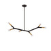 Dainolite Canada - Three Light Pendant - Morgan - Matte Black- Union Lighting Luminaires Decor