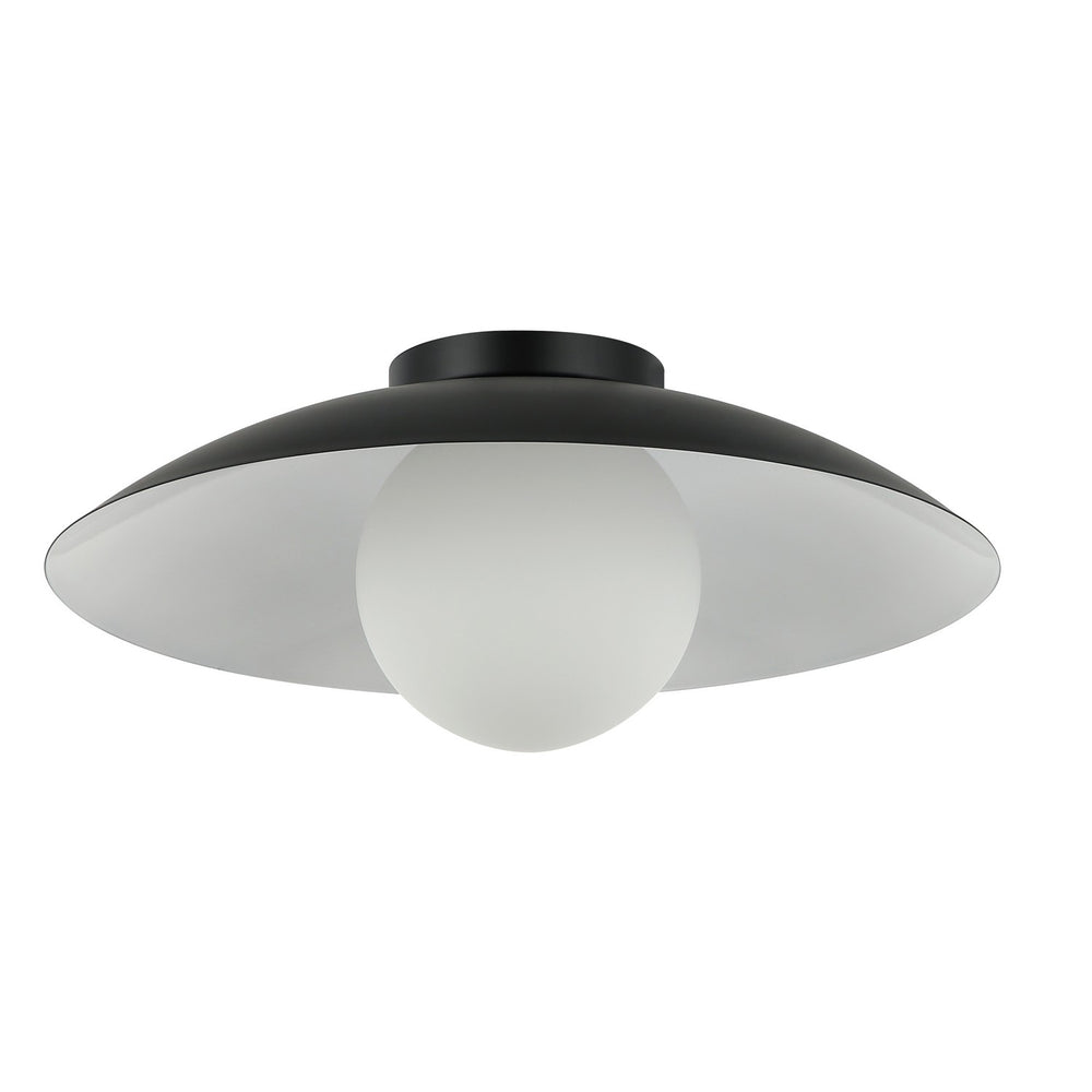 Dainolite Canada - One Light Flushmount - Oliva - Matte Black- Union Lighting Luminaires Decor