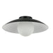 Dainolite Canada - One Light Flushmount - Oliva - Matte Black- Union Lighting Luminaires Decor