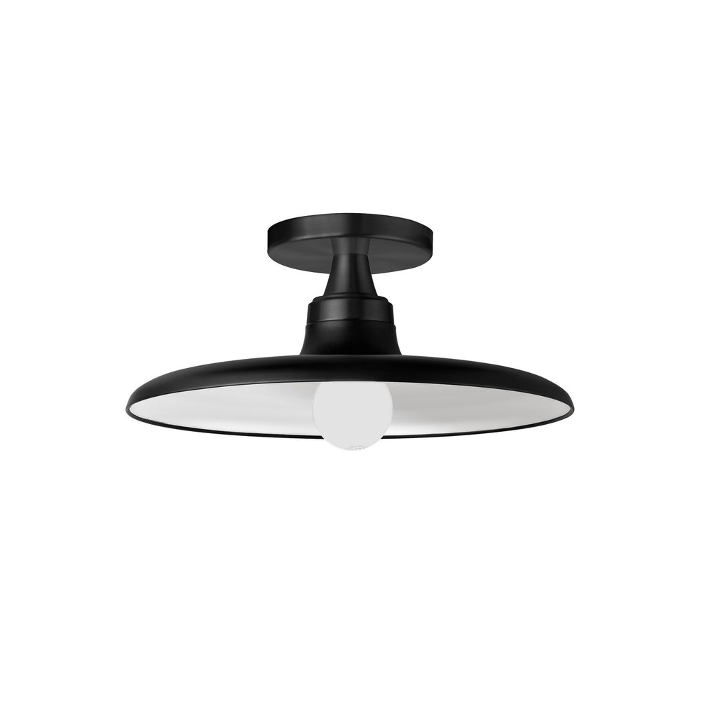Dainolite Canada - One Light Semi-Flush Mount - Quentin - Matte Black- Union Lighting Luminaires Decor