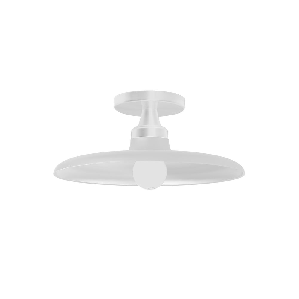 Dainolite Canada - One Light Semi-Flush Mount - Quentin - Matte White- Union Lighting Luminaires Decor