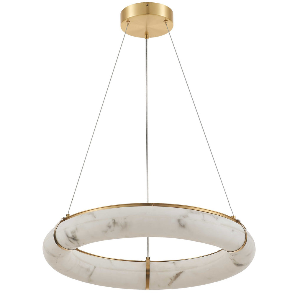 Dainolite Canada - LED Pendant - Reuben - Faux Alabaster- Union Lighting Luminaires Decor