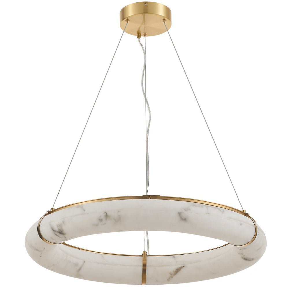 Dainolite Canada - LED Pendant - Reuben - Faux Alabaster- Union Lighting Luminaires Decor
