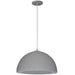 Dainolite Canada - One Light Pendant - Reese - Grey- Union Lighting Luminaires Decor