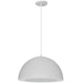 Dainolite Canada - One Light Pendant - Reese - Matte White- Union Lighting Luminaires Decor