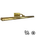 Dainolite Canada - LED Picture Light - Yvonne - Aged Brass- Union Lighting Luminaires Decor
