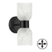 Dainolite Canada - Two Light Wall Sconce - Vonda - Matte Black- Union Lighting Luminaires Decor