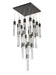 Bethel International Canada - 25 Light Chandelier - Matte Black- Union Lighting Luminaires Decor