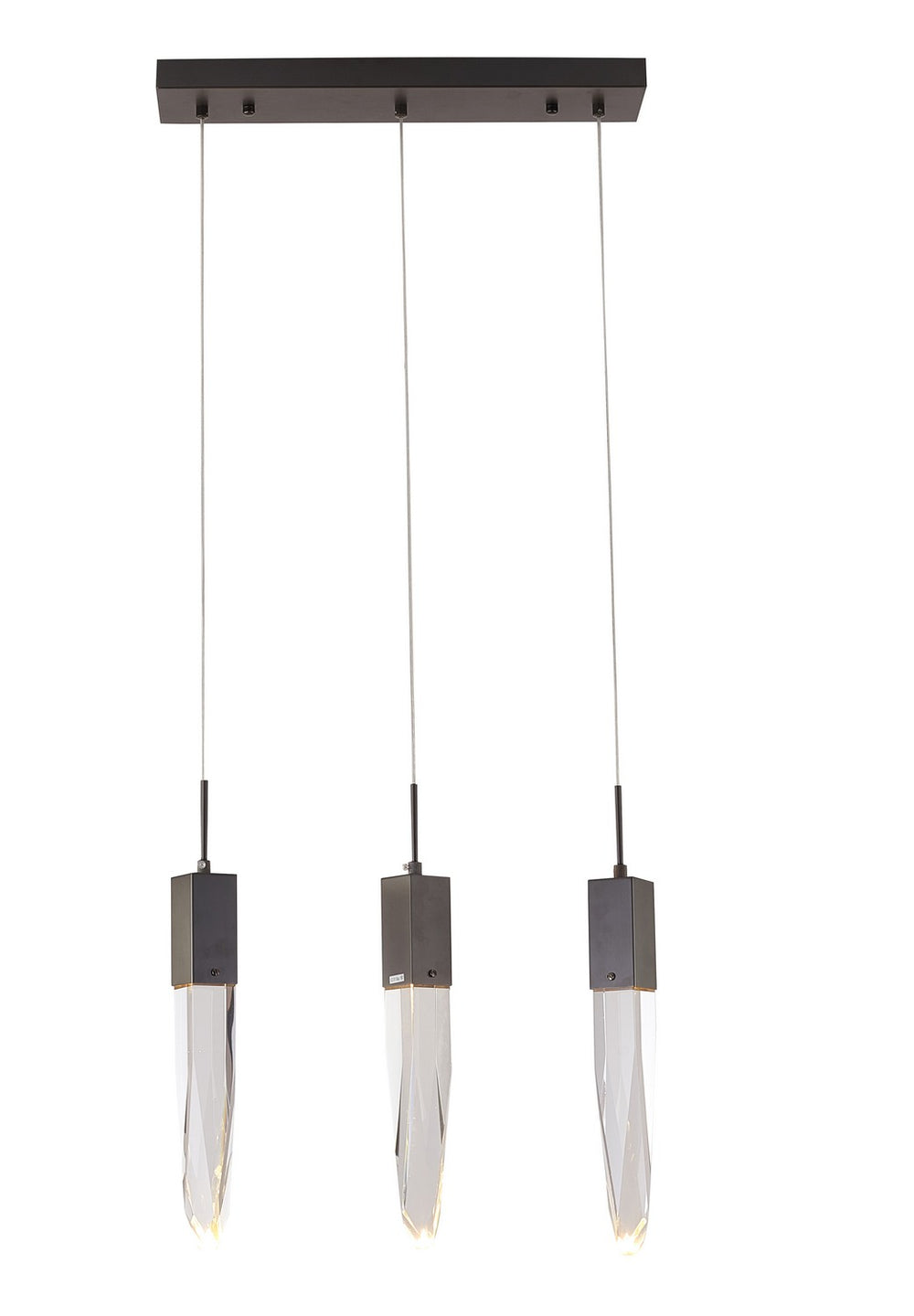 Bethel International Canada - Three Light Island Pendant - Matte Black- Union Lighting Luminaires Decor