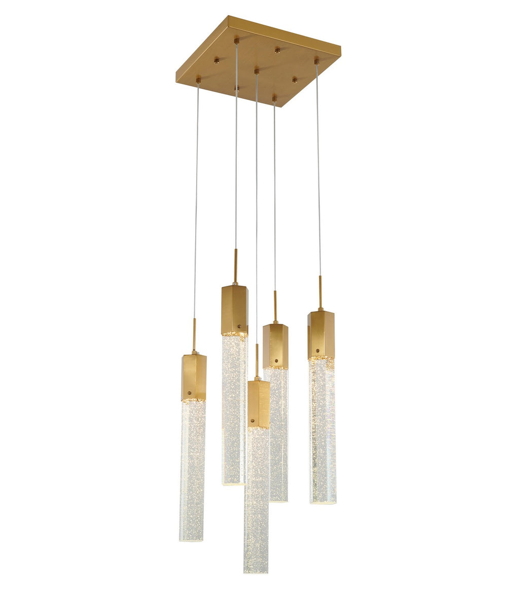 Bethel International Canada - Five Light Chandelier - Gold- Union Lighting Luminaires Decor