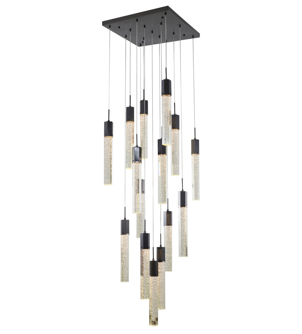 Bethel International Canada - 15 Light Chandelier - Black- Union Lighting Luminaires Decor