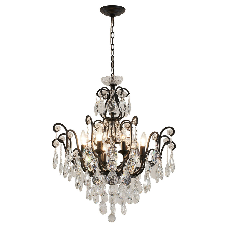 Bethel International Canada - Eight Light Chandelier - Matte Black- Union Lighting Luminaires Decor