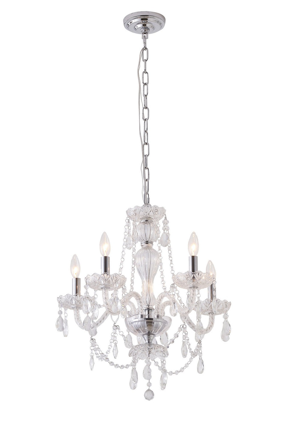Bethel International Canada - Five Light Chandelier - Chrome- Union Lighting Luminaires Decor
